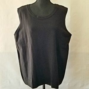 Solid Plus Size Sweater Tank